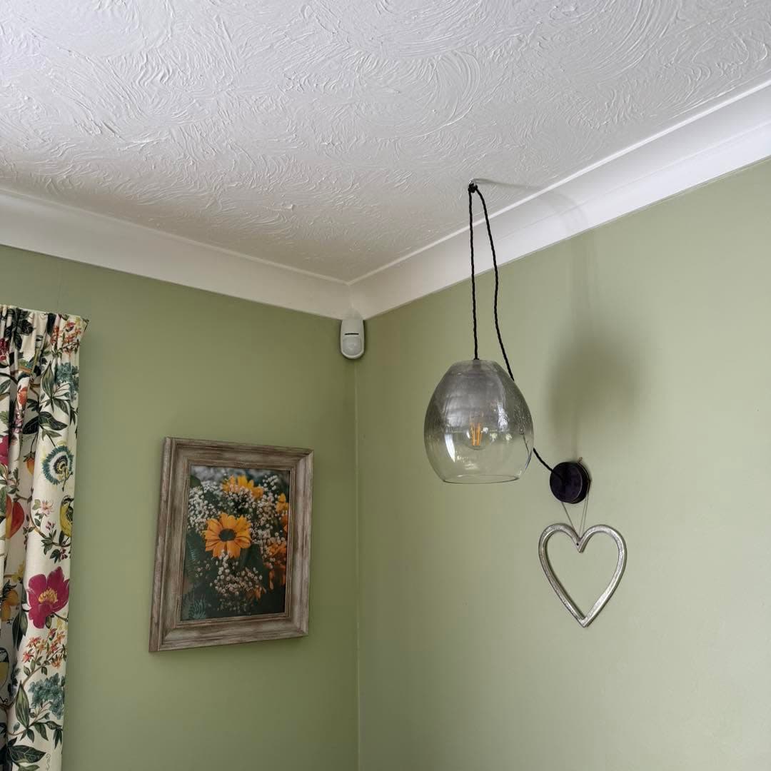 Pyronix KX15 detector installed as part of a residential alarm system